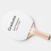 einfache minimale Graduierung fügen Namen moderne Tischtennis Schläger (Seitenansicht)