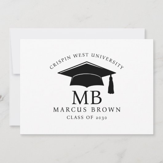 Einfache minimale Graduierungstyp Ankündigung (Vorderseite)