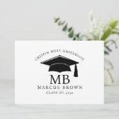 Einfache minimale Graduierungstyp Ankündigung (Stehend Vorderseite)