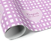 Einfache minimale Gratulation Abschluss lila Geschenkpapier (Rolleneckpunkt)