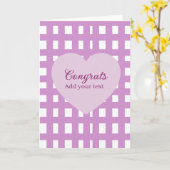 Einfache minimale Gratulation Abschluss lila s Karte (Gelbe Blume)