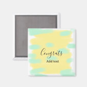 Einfache minimale Gratulation Abschlusskollektion Magnet (Vorderseite/Rückseite)