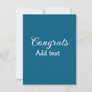 Einfache minimale Gratulation Abschlusskollektion  Postkarte