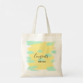Einfache minimale Gratulation Abschlusskollektion Tragetasche (Rückseite)