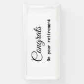 Einfache minimale Gratulationen Pensionierung hinz Banner (Vertikal)