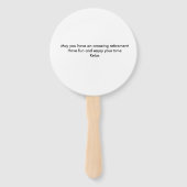 Einfache minimale Gratulationen Pensionierung hinz Fächer (Rückseite)