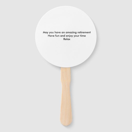 Einfache minimale Gratulationen Pensionierung hinz Fächer (Rückseite)