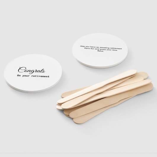 Einfache minimale Gratulationen Pensionierung hinz Fächer (Non-assembled)