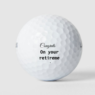 Einfache minimale Gratulationen Pensionierung hinz Golfball