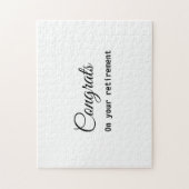 Einfache minimale Gratulationen Pensionierung hinz Puzzle (Vertikal)