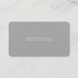 Einfache minimale graue Kraftpapier-Art Visitenkarte