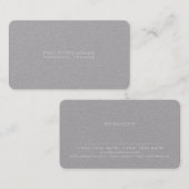 Einfache minimale graue Kraftpapier-Art Visitenkarte (Vorne/Hinten)