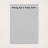 Einfache minimale Graue Nekklace-Holder-Display-Ka (Vorderseite)