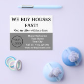 Einfache minimale graue Realtor Wir kaufen Häuser Flyer (Einzeln)