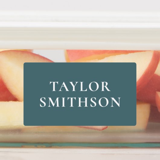 Einfache minimale Größe Grün Ihren Namen Schule hi Etiketten (Befestigt)