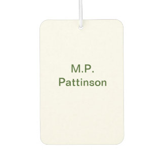 Einfache minimale grüne Eingabe des Fotos Autolufterfrischer