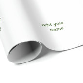 Einfache minimale grüne Eingabe des Fotos Geschenkpapier (Rolleneckpunkt)