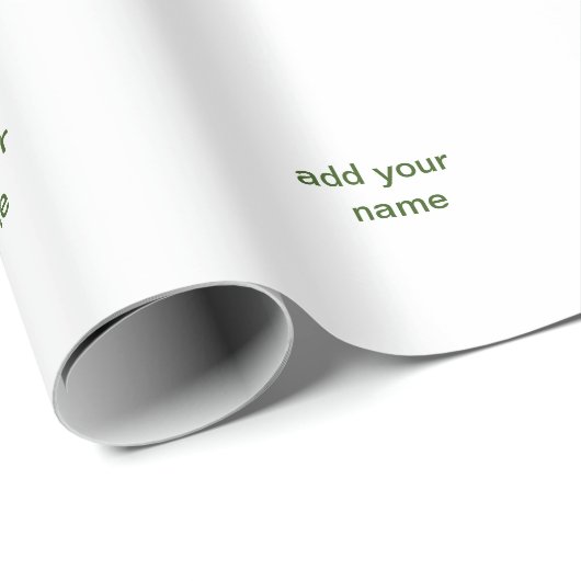 Einfache minimale grüne Eingabe des Fotos Geschenkpapier (Rolleneckpunkt)