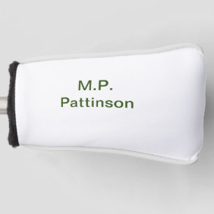 Einfache minimale grüne Eingabe des Fotos Golf Headcover