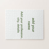 Einfache minimale grüne Eingabe des Fotos Puzzle (Horizontal)