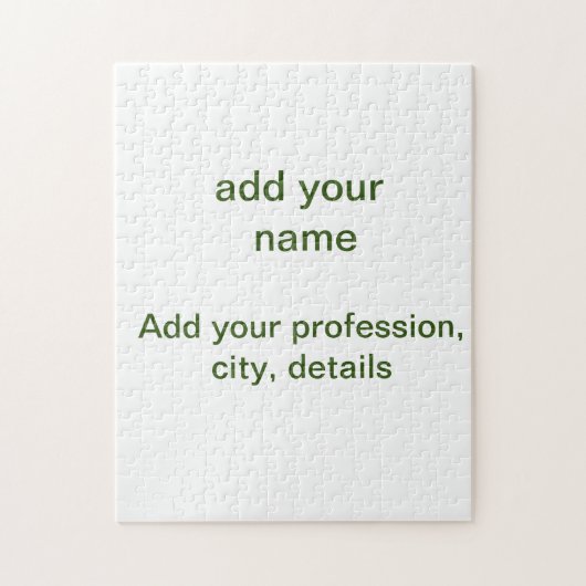 Einfache minimale grüne Eingabe des Fotos Puzzle (Vertikal)