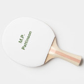 Einfache minimale grüne Eingabe des Fotos Tischtennis Schläger (Seitenansicht)