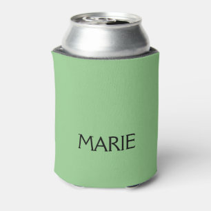 EINFACHE MINIMALE GRÜNE HINZUFÜGEN SIE IHREN NAMEN DOSENKÜHLER