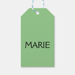 EINFACHE MINIMALE GRÜNE HINZUFÜGEN SIE IHREN NAMEN GESCHENKANHÄNGER