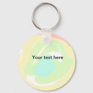 Einfache minimale grüne Wasserfarbe Glitter Text h Schlüsselanhänger