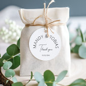 Einfache, minimale handschriftliche Hochzeit Gummistempel