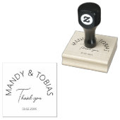 Einfache, minimale handschriftliche Hochzeit Gummistempel (Stempel)