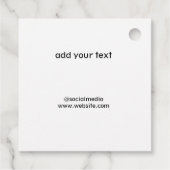 Einfache minimale Happy-Jubiläumsmarke Geschenkanhänger (Rückseite)