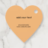 Einfache minimale Happy-Jubiläumsmarke Geschenkanhänger (Rückseite)