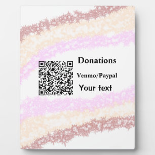 Einfache minimale Hinzufügen Barcode-Spenden venmo Fotoplatte