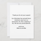 Einfache minimale Hinzufügen einer Textgeburtserkl (Rückseite)