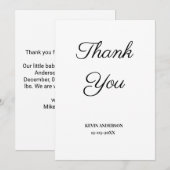 Einfache minimale Hinzufügen einer Textgeburtserkl (Vorne/Hinten)