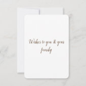 einfache minimale Hinzufügen eines Textes Oster Dankeskarte (Rückseite)