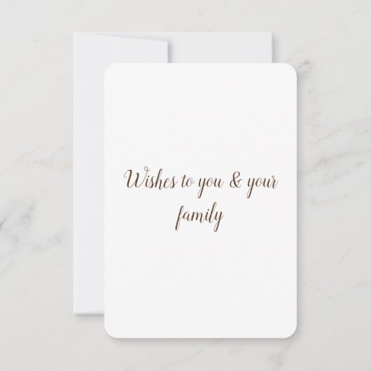 einfache minimale Hinzufügen eines Textes Oster Dankeskarte (Rückseite)