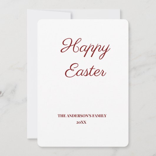 einfache minimale Hinzufügen eines Textes Oster Dankeskarte (Vorderseite)