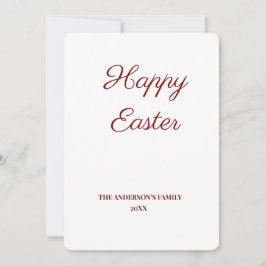 einfache minimale Hinzufügen eines Textes Oster Dankeskarte