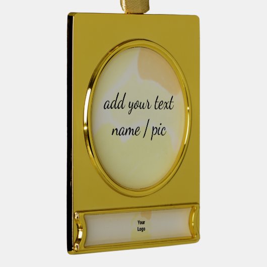 einfache minimale hinzufügen Ihren Namen Brautjung Banner-Ornament Gold (Rechts)
