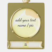 einfache minimale hinzufügen Ihren Namen Brautjung Banner-Ornament Gold (Vorderseite)