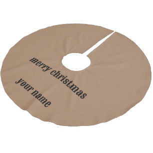 einfache minimale hinzufügen Ihren Namen fröhliche Polyester Weihnachtsbaumdecke