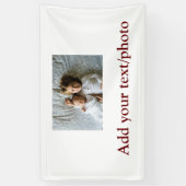 einfache minimale HINZUFÜGEN IHRER FOTO TEXT CHRIS Banner (Vertikal)