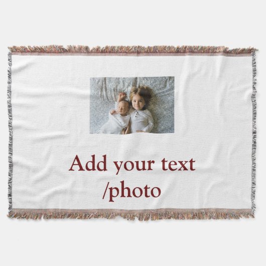 einfache minimale HINZUFÜGEN IHRER FOTO TEXT CHRIS Decke (Vorderseite)