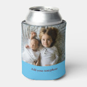einfache minimale HINZUFÜGEN IHRER FOTO TEXT CHRIS Dosenkühler (Kanne Vorderseite)