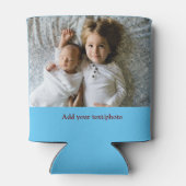 einfache minimale HINZUFÜGEN IHRER FOTO TEXT CHRIS Dosenkühler (Rückseite)