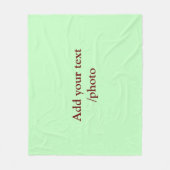 einfache minimale HINZUFÜGEN IHRER FOTO TEXT CHRIS Fleecedecke (Vorderseite)