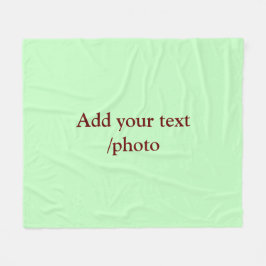 einfache minimale HINZUFÜGEN IHRER FOTO TEXT CHRIS Fleecedecke