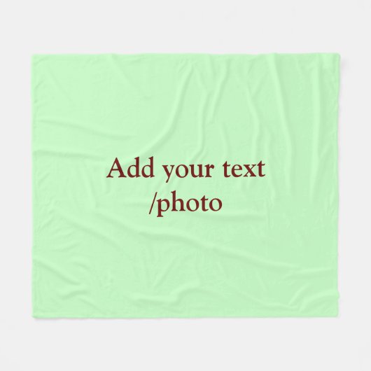 einfache minimale HINZUFÜGEN IHRER FOTO TEXT CHRIS Fleecedecke (Vorderseite (Horizontal))